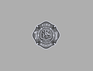 Official logo for the Thomasville Fire Rescue Company. Features Maltese cross and intertwined letters 'T', 'F', and 'R'.